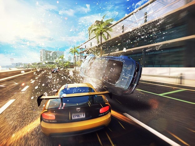 Tất cả các chi tiết của Asphalt 8 được mô phỏng chi tiết và chân thực
